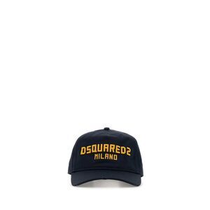 Dsquared Men Navy Blue Cotton Baseball Cap